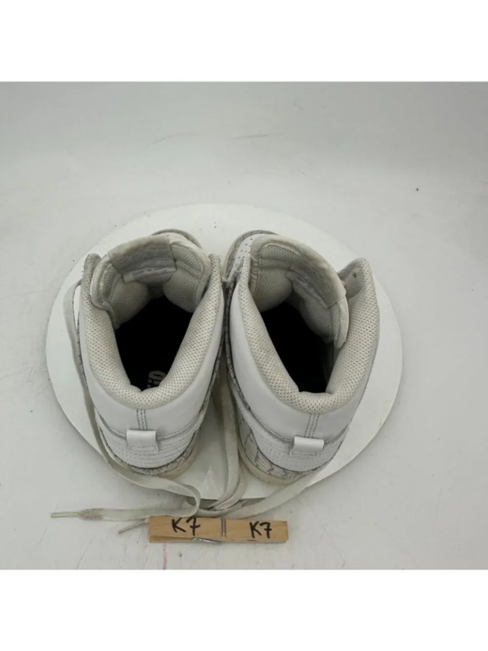 Nike Dunk Sky Hi Women Size 7.5 747283-994 Light Grey White Wedges Shoes